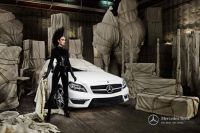 Топ-модель Joan Smalls на Mercedes-Benz Fashion Week Russia